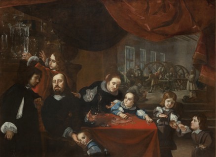 Dionysio Miseroni (1607-1661) and his Family, c. 1653.