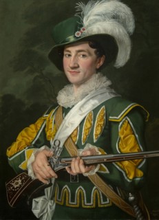 Alois Jelen as Max in the opera Der Freischütz by Carl Maria von Weber, 1826.