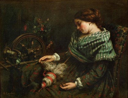 The Sleeping Spinner (La fileuse endormie), 1853.