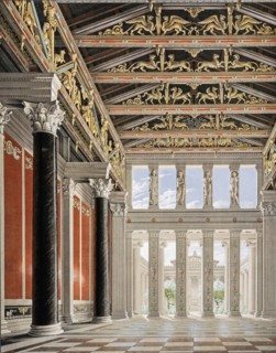 The Orianda Palace in the Crimea. Interior Perspective of the Great Hall, 1846.