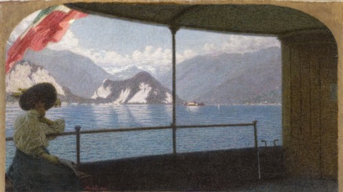 A Boat on Lake Maggiore, 1915.
