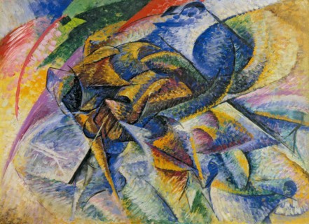 Dynamism of a Cyclist (Dinamismo di un Ciclista), 1913.