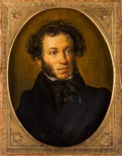 Portrait of the poet Alexander Sergeyevich Pushkin (1799-1837), Second quarter of the 19th cen.