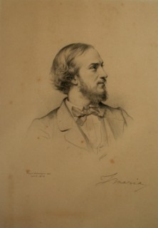 Portrait of the tenor Giovanni Matteo Mario (1810-1883), 1858.