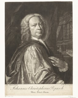 Portrait of the Composer Johann Christoph Pepusch (1667-1752), First half of the 18th cent..