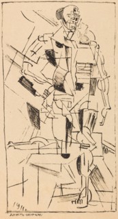 Dynamic figure. From: On New Systems in Art, 1911.