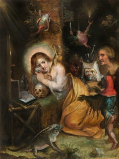 The Penitent Mary Magdalene visited by the Seven Deadly Sins, c. 1608-1610.
