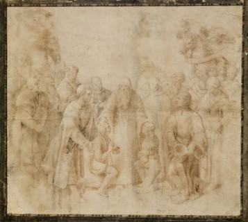 Saint Benedict receiving Maurus and Placidus, ca 1503.