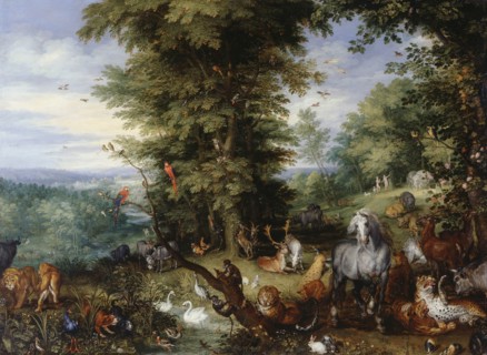 Adam and Eve in the Garden of Eden, 1615.