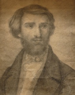 Portrait of the Composer Giuseppe Verdi (1813-1901), 1836.