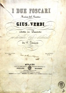 I due Foscari. Quartetto per due Violini, Viola e Violoncello, 1844.