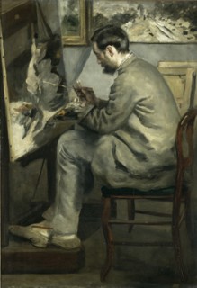 Frédéric Bazille at his easel, 1867.