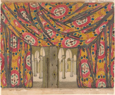 Stage design for the ballet Les Orientales, c. 1910.
