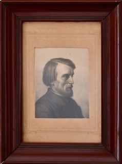 Portrait of the Literary critic and Philosopher Vissarion Grigoryevich Belinsky (1811-1848), Mid of