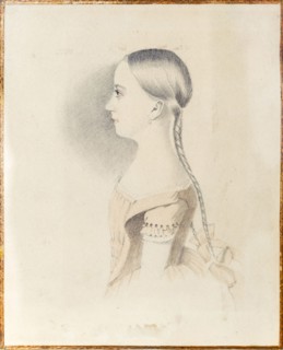 Portrait of Maria Alexandrovna Pushkina (1832-1919), 1844.
