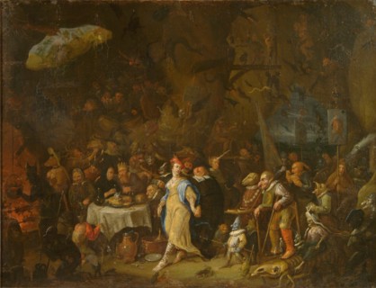 Luther in Hell, um 1700.