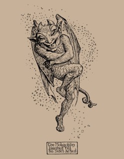 Hobgoblin. Illustration from The Pink Fairy Book by Andrew Lang, 1904.