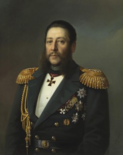 Portrait of Admiral Nikolay Karlovich Krabbe (1814-1876), 1874.