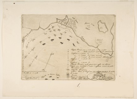 Plan of the Battle of Sinope, 1853.