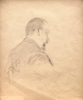 Portrait of the composer Alexander Glazunov (1865-1936), 1896.
