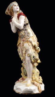 Tamara Karsavina in the Ballet The Firebird (L'Oiseau de feu) by I. Stravinsky, 1920.