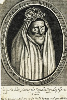 Portrait of the poet John Donne (1572-1631), frontispiece to Death's duell, 1633.