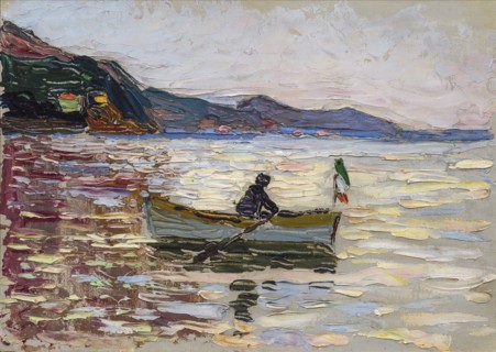 Rapallo. Boat at sea, 1906.