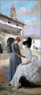 Visit to the convent, 1887.