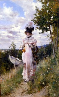 The summer stroll, 1873.