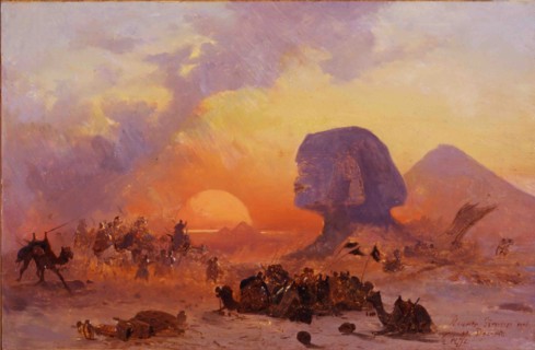 Simoom, a wind in the Desert of Egypt, ca 1844.