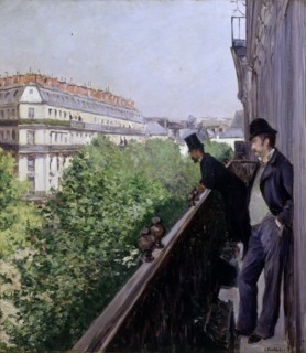A Balcony, Boulevard Haussmann, 1880.