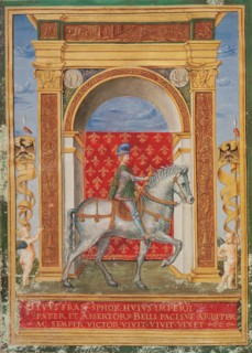 Francesco Sforza om horseback, 1486.