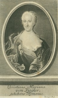 Christiana Mariana von Ziegler (1695-1760), 1728.