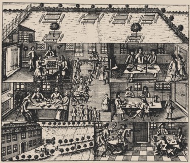 Halls of Lust at the Brandvorwerk in the suburb of Leipzig, 1746.