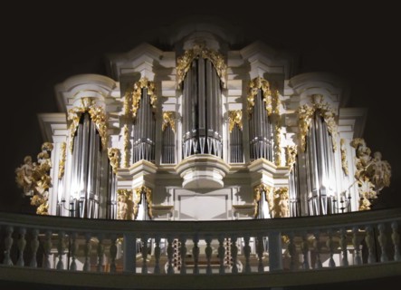 The Wender organ in the Bach Church, Arnstadt.
