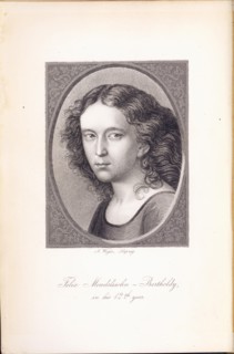 Felix Mendelssohn Bartholdy (1809-1847) at age 12, 1821.