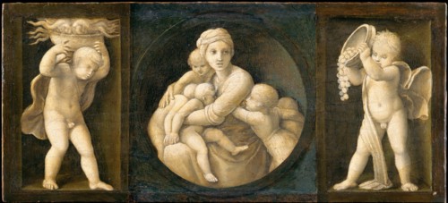 Charity (Baglioni family Altarpiece, predella panel), 1507.