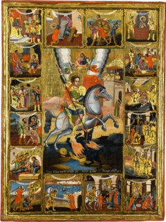 Saint George with scenes from his life, 1806.