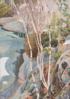 Breaking ice, 1916.