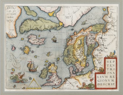 Septentrionalium Regionum Descrip. (The Arctic. Scandinavia), 1572-1575.