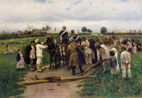 Paying a ransom for the bride, 1888.