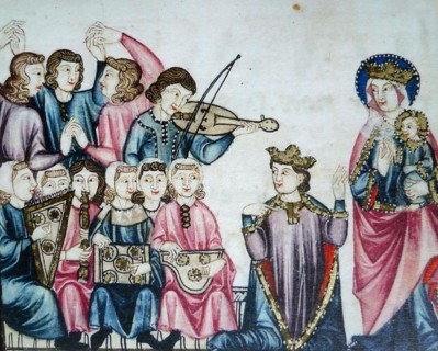 Illustration from the codex of the Cantigas de Santa Maria, c. 1280.