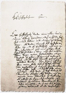 Letter to his friend, Georg Erdmann from 28.10.1730, 1730.