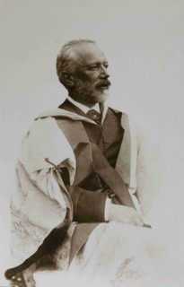 Pyotr Ilyich Tchaikovsky (1840-1893) in the academic dress of the University of Cambridge, 1893.