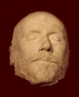 The death mask of Pyotr Ilyich Tchaikovsky, 1893.