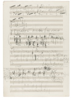 Autograph manuscript of the Orchestral Suite No. 2 in C major, Op. 53, 1883.