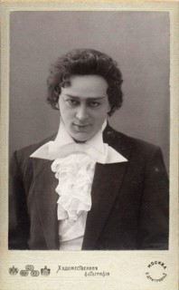 Leonid Sobinov as Lensky in opera Eugene Onegin by Pyotr Tchaikovsky, 1900s.