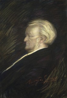 Portrait of the Composer Richard Wagner (1813-1883).