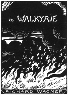 Cover of the vocal score of opera Die Walküre by Richard Wagner, 1894.