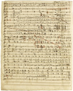 Autograph manuscript of Das Liebesmahl der Apostel, 1843.